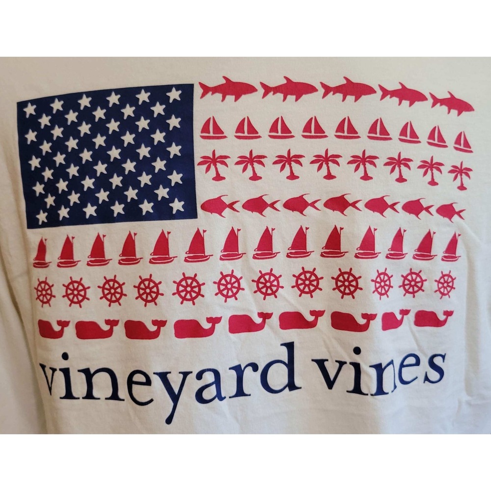 Vineyard Vines Coastal USA Flag Long Sleeve - Picture 4 of 6